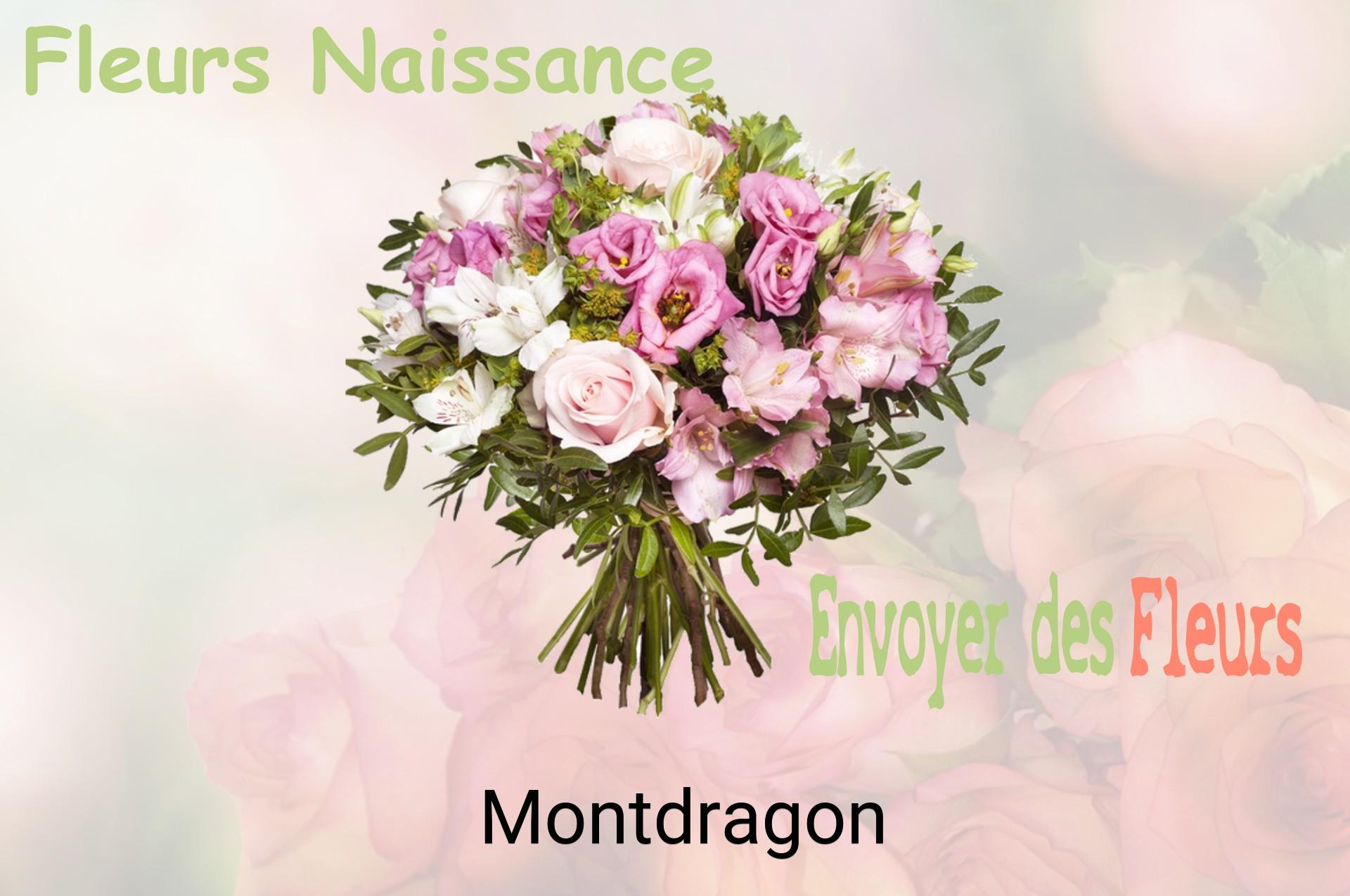 Bouquet de fleurs de naissance livré à Montdragon